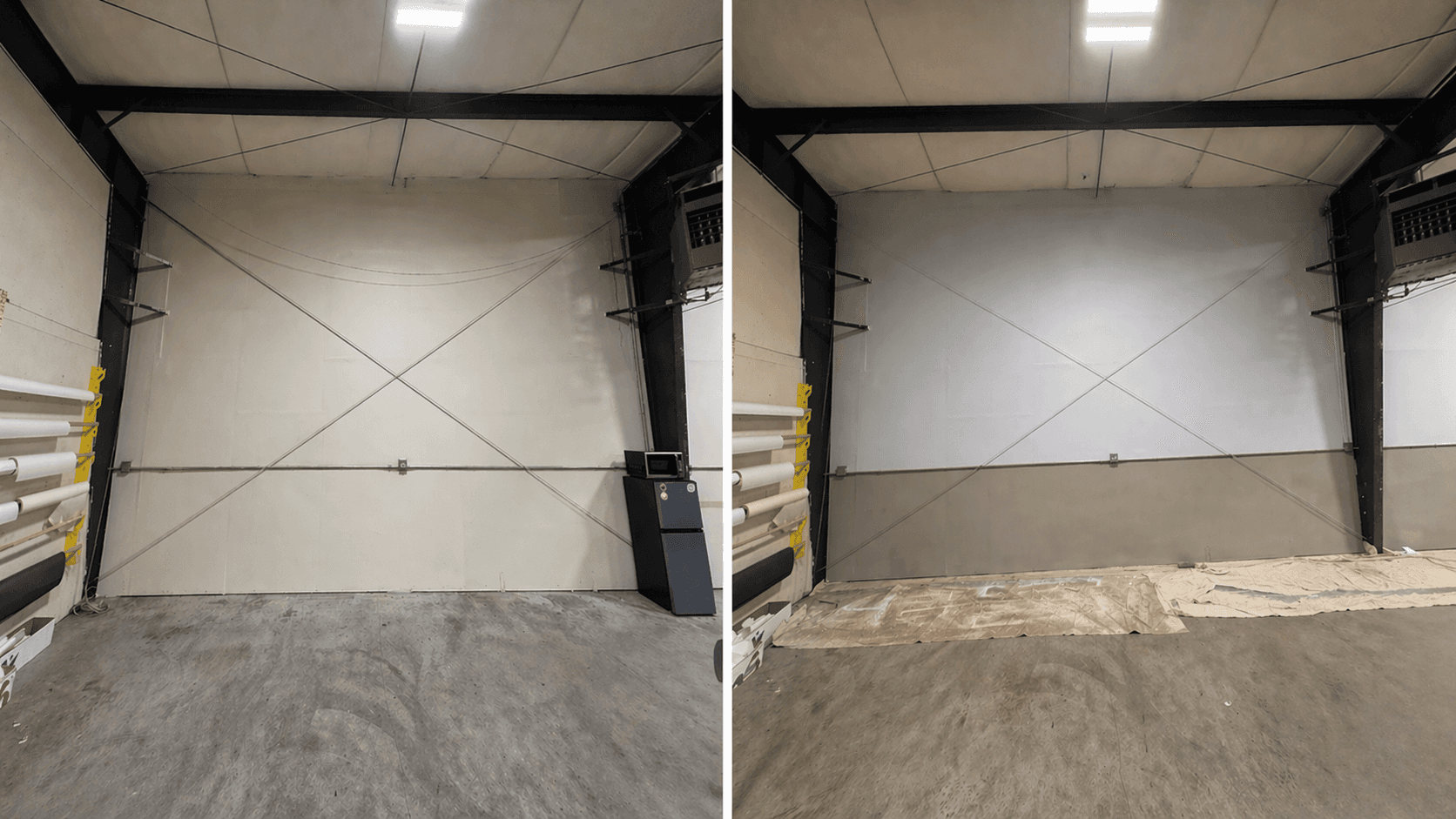 Commercial wall repaint